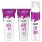Not Your Mother’s Curl Talk 3-Pack – Frizz Control Gel, Defining Cream & Curl Foam (6 fl oz Each)