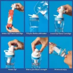 Cirkul 22oz Reusable Water Bottle + 3 Flavor Cartridges Fruit Punch & Berry - Image 3