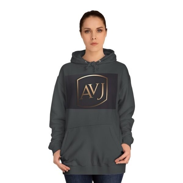 Unisex College Hoodie - AVJ Logo & Americana Peace Design - Image 8