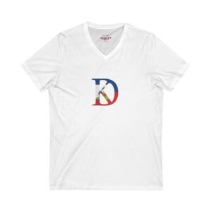 Joyful V-Neck Tee - Stylish Unisex Jersey Tee for Everyday Celebrations, Gifts for Birthdays, Anniversaries, Positive Vibes, Unique Fashion