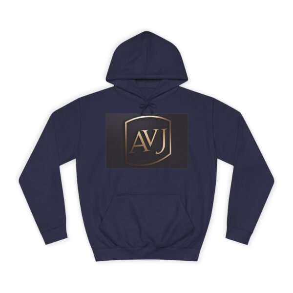 Unisex College Hoodie - AVJ Logo & Americana Peace Design - Image 9
