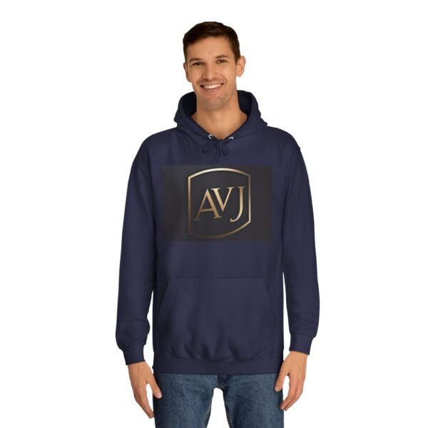 Unisex College Hoodie - AVJ Logo & Americana Peace Design - Image 11