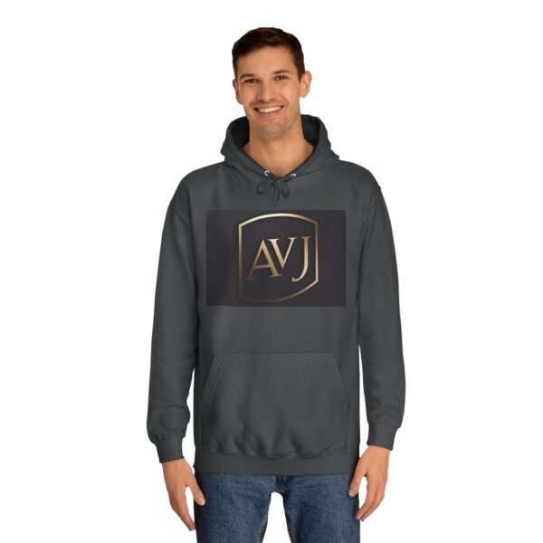 Unisex College Hoodie - AVJ Logo & Americana Peace Design - Image 7