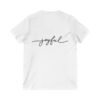 9664113585886583654_2048-5.jpeg Joyful V-Neck T-Shirt – Comfortable Unisex Jersey Tee, Perfect Gift for Birthdays & Anniversaries