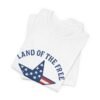 17687670982545178522_2048.jpeg Unisex Patriotic T-Shirt – “Land of the Free” American Graphic Tee for Holidays & Everyday Wear