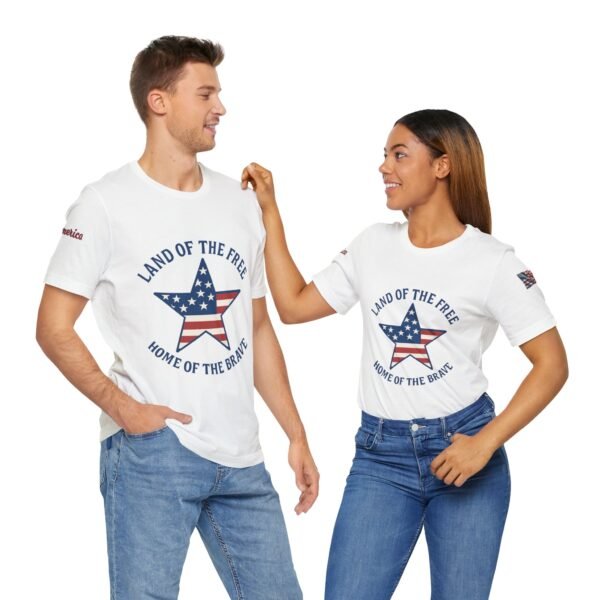 Patriotic Short Sleeve Tee - Land of the Free, Perfect for Independence Day, Veteran's Day, Family Gatherings, Summer Fun, Gifts for [...]