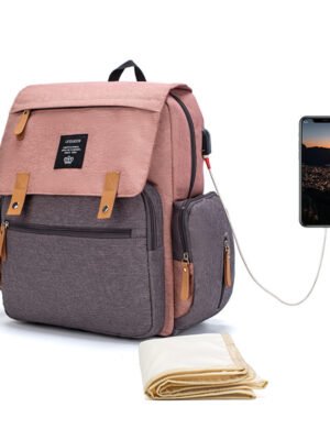 2223867957610.jpg LEQUEEN Multifunctional Diaper Bag – Large Capacity Mummy Backpack for Baby Essentials