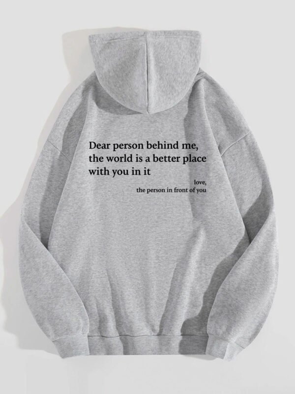 37a66b3d-660e-4028-bb50-c16d9d493a37.jpg Unisex Hoodie – “The World Is a Better Place with You” Plush Letter Print Pullover, Drawstring Style