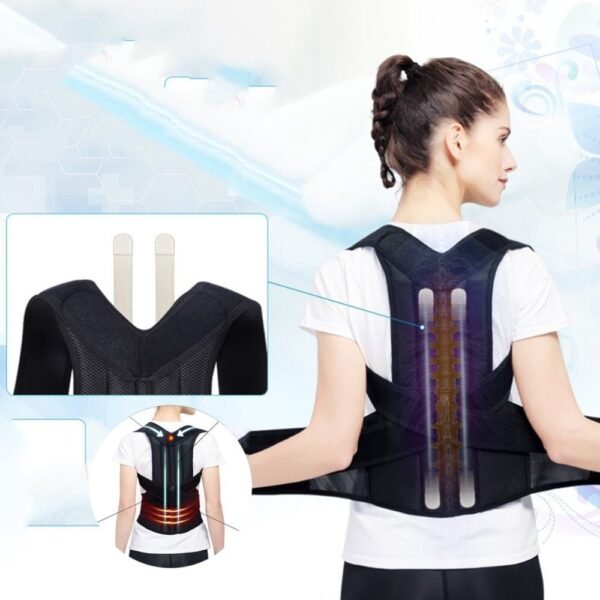 901645954085.jpg Posture Corrector Back Brace – Adjustable Spine Support for Men & Women