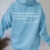 b77709ed-58ab-4e39-9a94-e80eda250481.jpg Unisex Hoodie – “The World Is a Better Place with You” Plush Letter Print Pullover, Drawstring Style