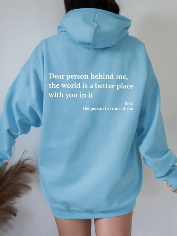 b77709ed-58ab-4e39-9a94-e80eda250481.jpg Unisex Hoodie – “The World Is a Better Place with You” Plush Letter Print Pullover, Drawstring Style