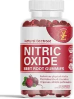 Power Up Your Performance — Naturally. These potent Nitric Oxide Gummies are packed with beetroot extract, calcium citrate, and natural energizers to help you unlock better blood flow, sharper stamina, and all-day vitality. Whether you're hitting the gym, grinding through work, or just want to feel more alive, this all-natural, allergen-free formula delivers results you can feel — fast.