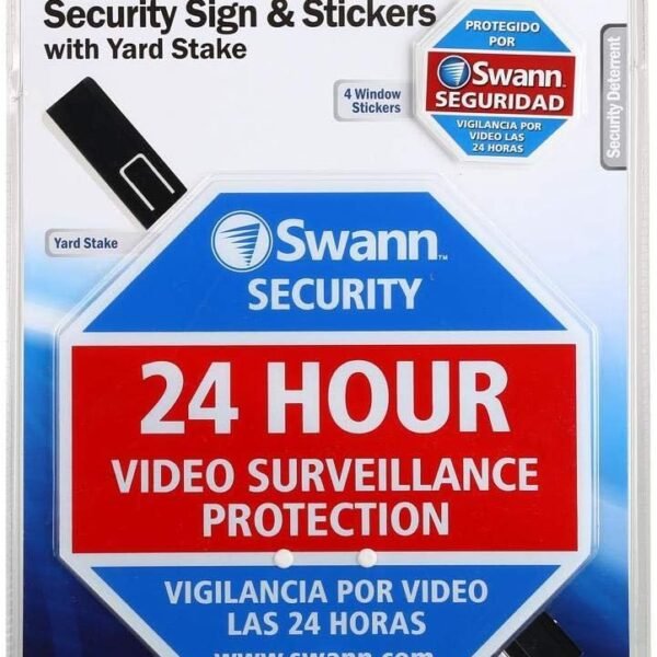 Swann Home Security Camera Sign for Yard and Surveillance System 1-Pack