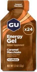 GU Energy Original Sports Nutrition Gel, Caramel 24 Count (Pack of 1)