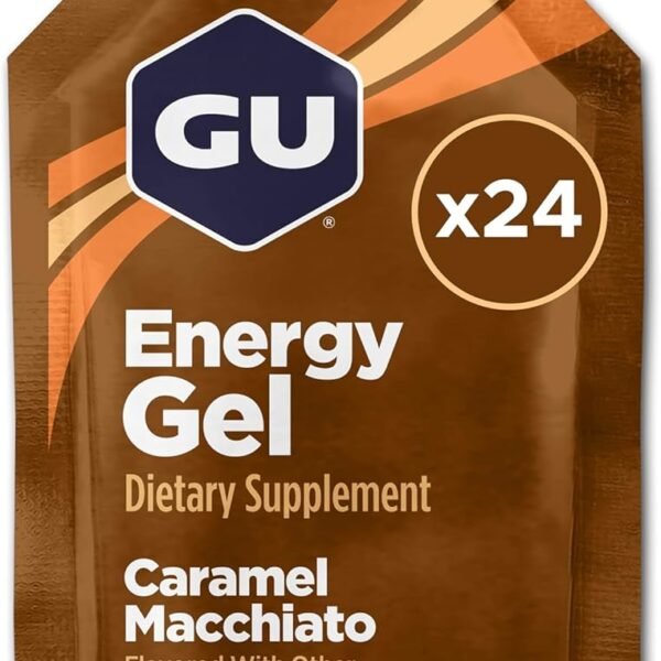GU Energy Original Sports Nutrition Gel, Caramel 24 Count (Pack of 1)