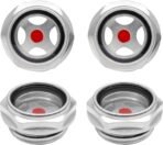 4Pcs Air compressor Oil Sight Glass 1 Inch NPT Liquid G1", Tempered