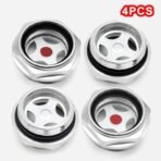 4Pcs Air compressor Oil Sight Glass 1 Inch NPT Liquid G1", Tempered - Image 2