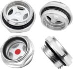 4Pcs Air compressor Oil Sight Glass 1 Inch NPT Liquid G1", Tempered - Image 4