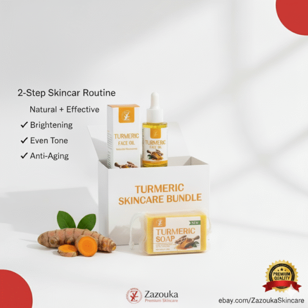 Natural Turmeric Skincare Bundle – Soap & Face Oil