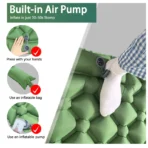 Outdoor Camping Inflatable Mattress Sleeping Pad With Pillows - Image 2