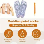 Multifunctional Finger Compression Socks & Massage Stick Set - Image 3