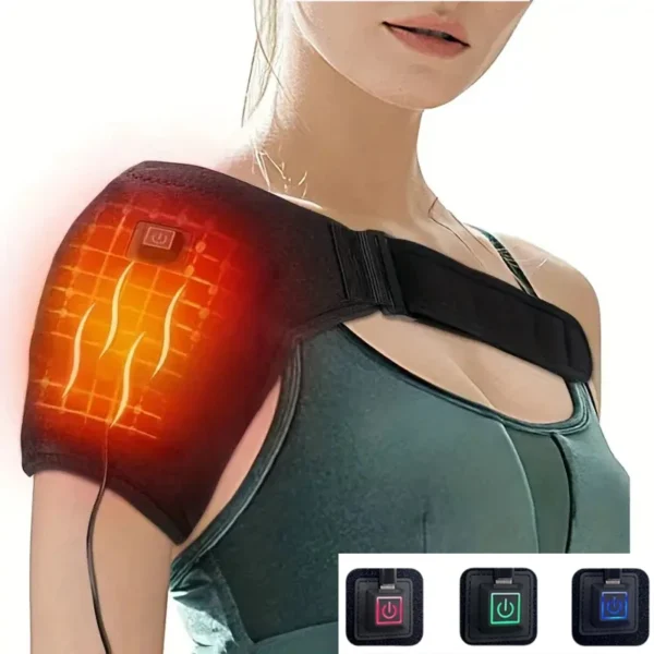 USB Electric Shoulder Brace – Heated Shoulder Support Pad
