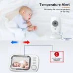3.5″ Video Baby Monitor with Night Vision & Two-Way Audio - Image 4