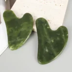 Helu Jade Gua Sha Heart Massage Tool - Image 2
