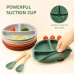 Silicone Baby Suction Dining Plate BPA-Free - Image 3
