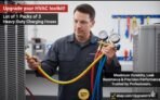Yellow Jacket 29986 Plus I| 1/4"
 with Compact Ball Valve, 72'' – Pack of 3 Durable Lines - Image 2